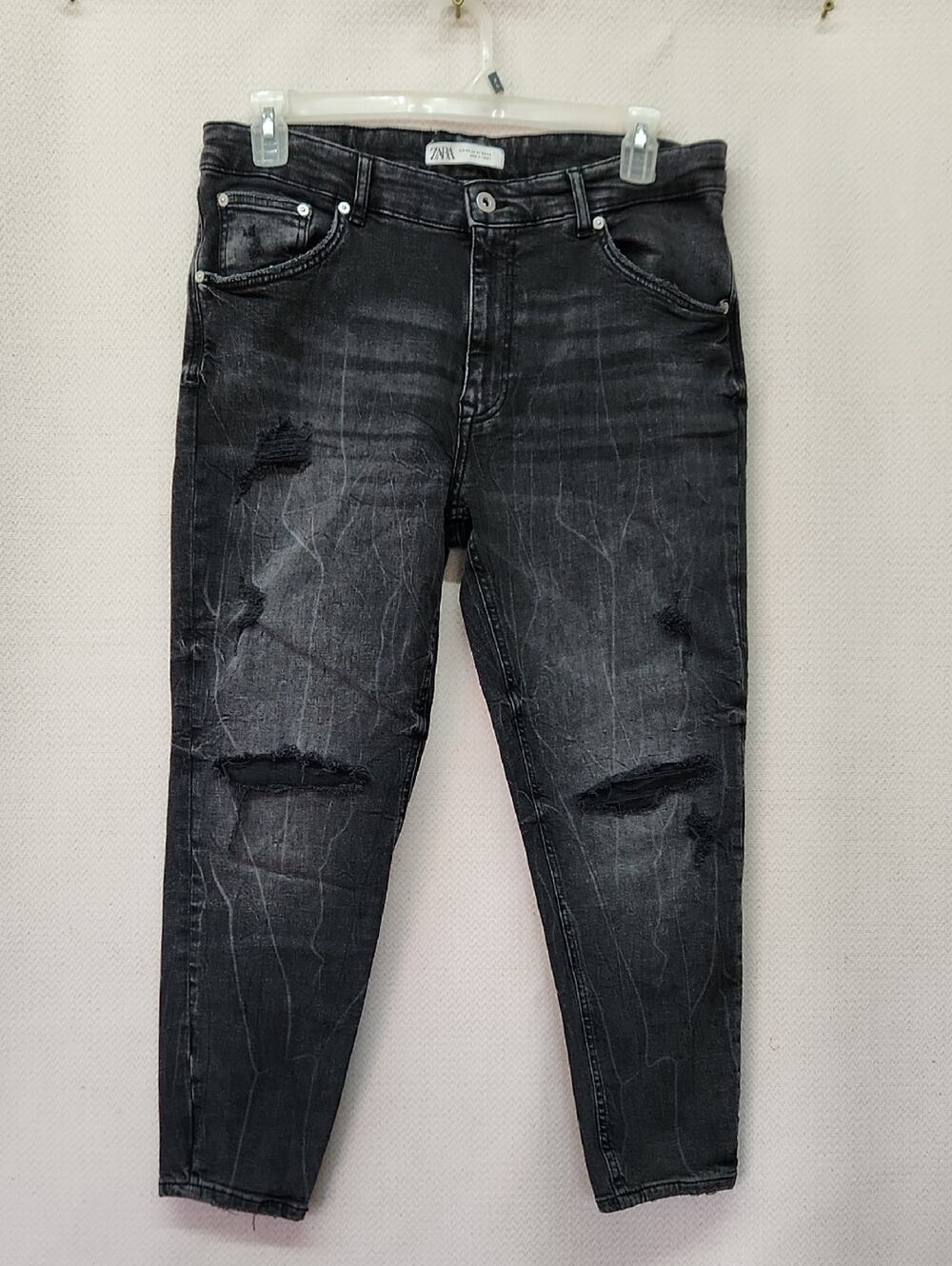 🚨2/$25 or 5/$50🚨ZARA Slim Distressed Black Men's Jeans